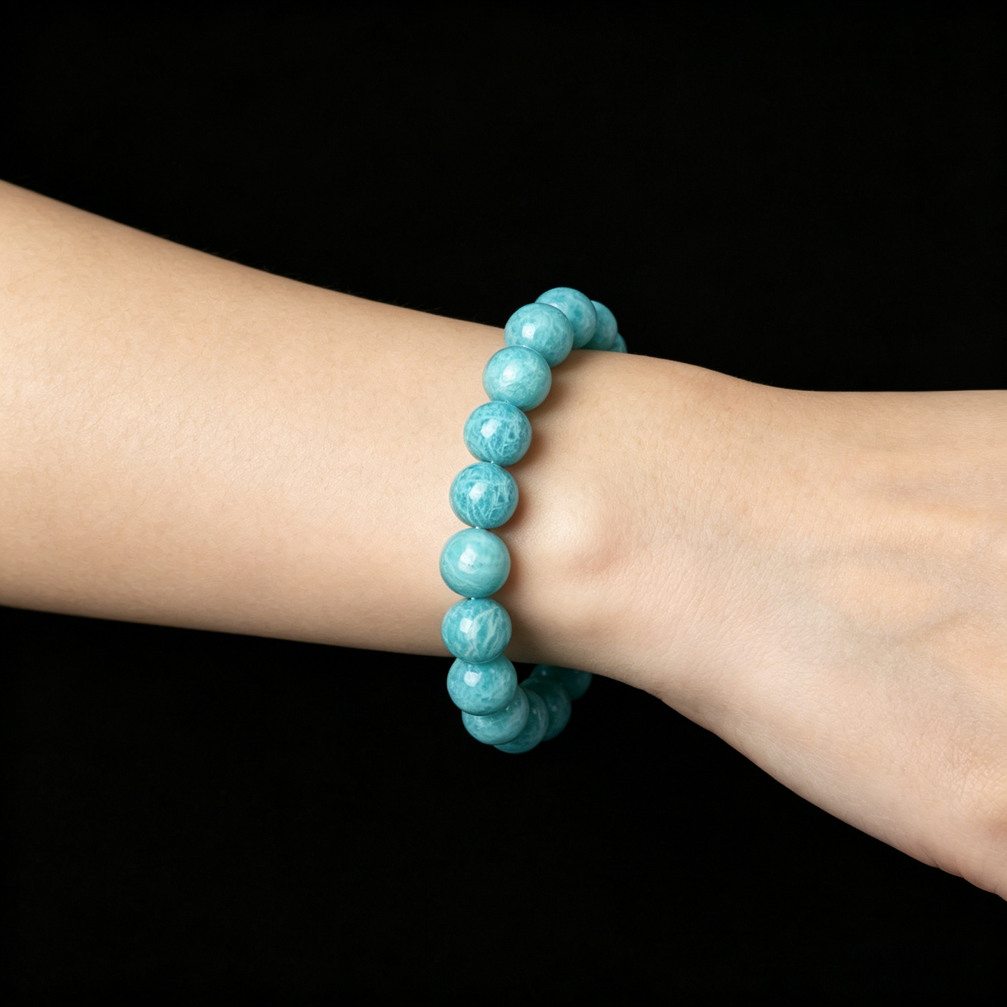 Aquamarine Bracelet 8mm (Third Eye Chakra)