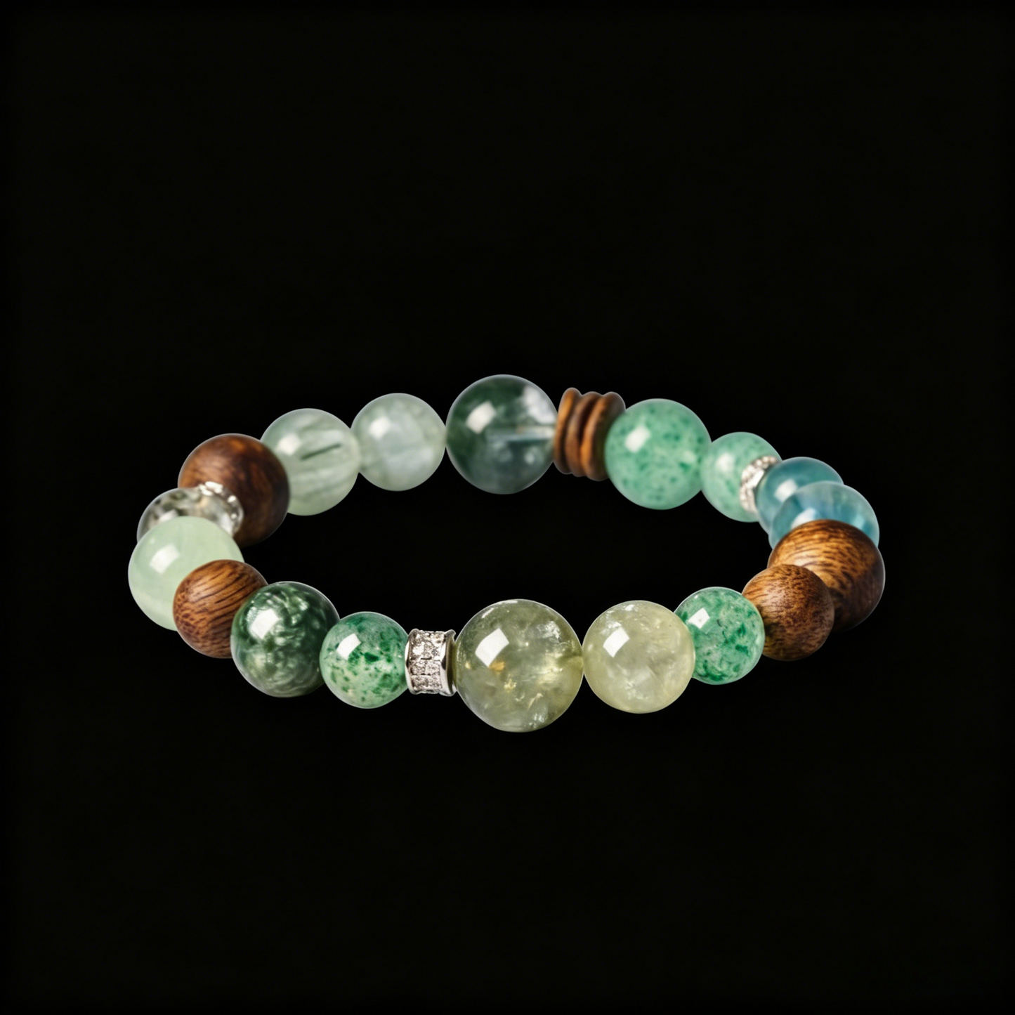 Aquamarine Bracelet II 8mm (Root Chakra)