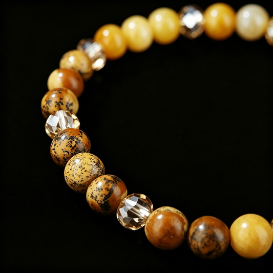 Brown Charoite Bracelet 8mm (Solar Plexus Chakra)