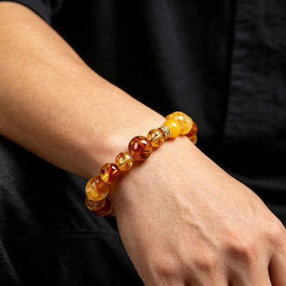 Aquamarine Bracelet III 8mm (Solar Plexus Chakra)