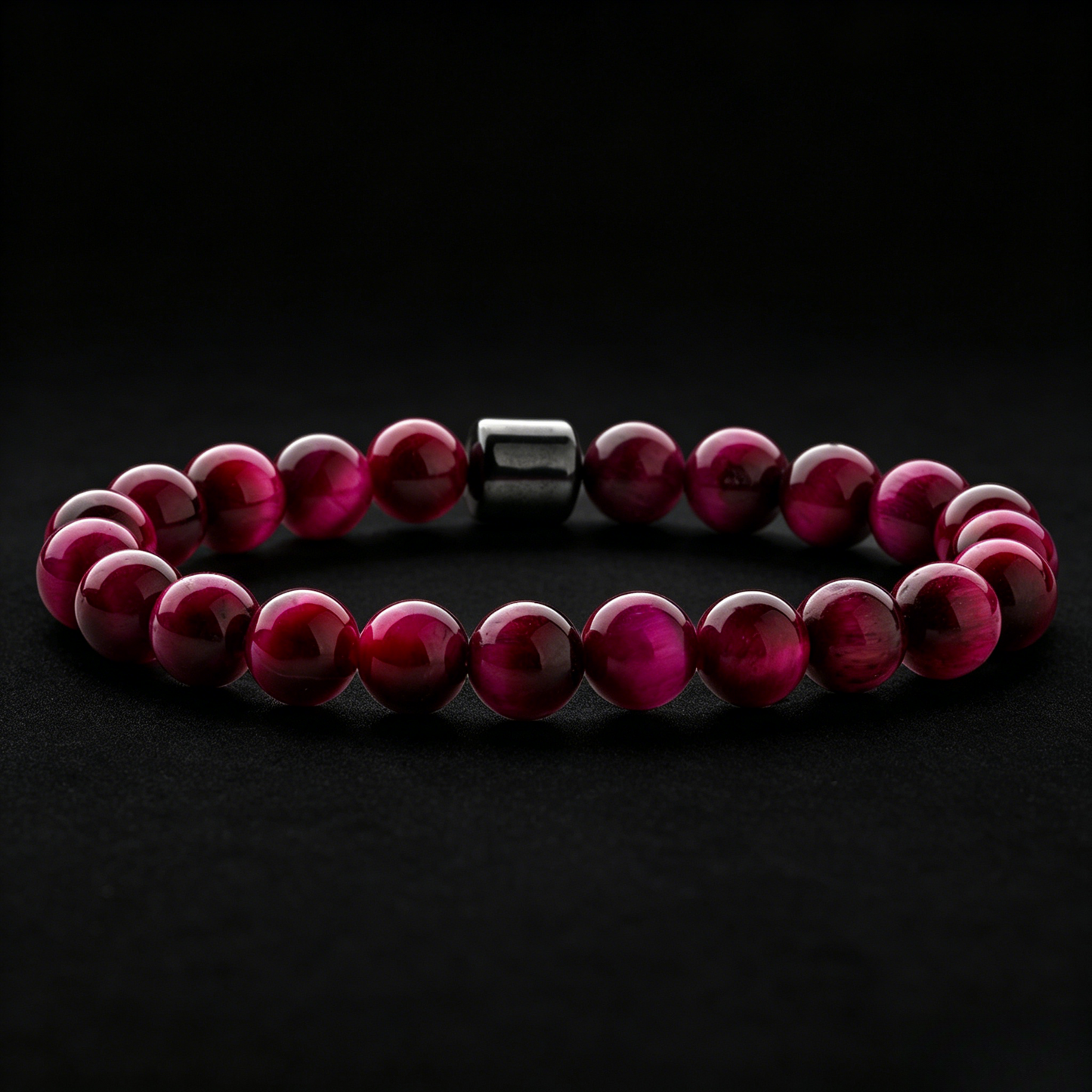 Rose Red Tiger's Eye Bracelet 6mm (Root Chakra)