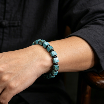 Arizona Blue Turquoise Bracelet 8mm (Third Eye Chakra)