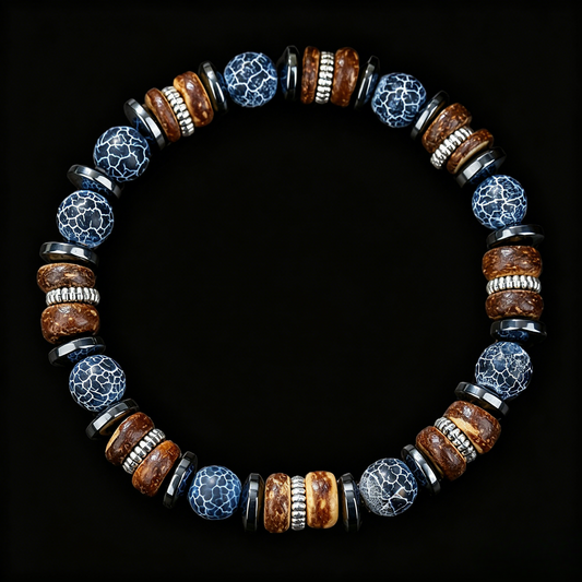 Gizzard Stone FengShui Bracelet 8mm (Throat Chakra)