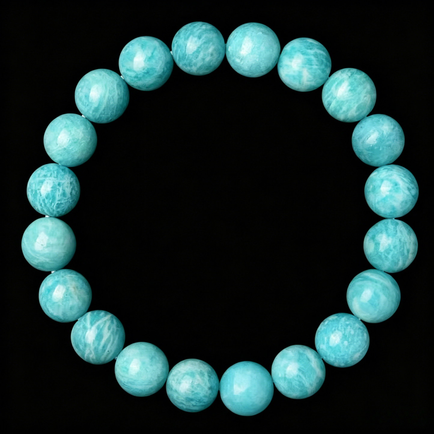 Aquamarine Bracelet 8mm (Third Eye Chakra)