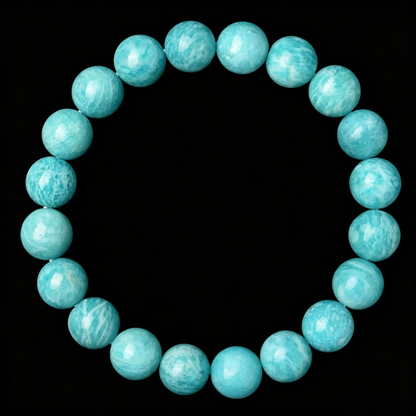 Aquamarine Bracelet 8mm (Third Eye Chakra)
