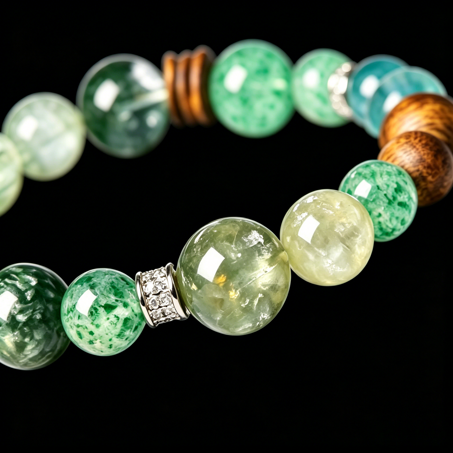 Aquamarine Bracelet II 8mm (Root Chakra)