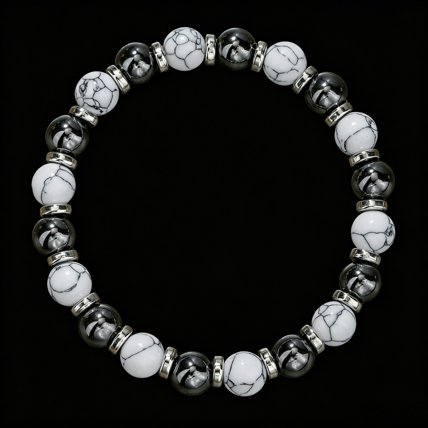 TaiChi Turquoise Bracelet 8mm (Crown Chakra)