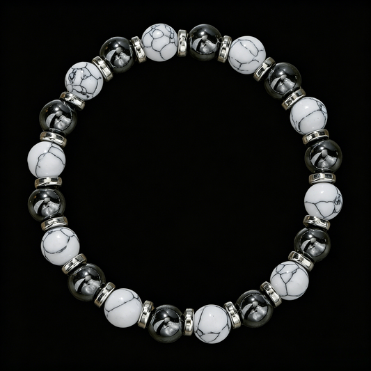 TaiChi Turquoise Bracelet 8mm (Crown Chakra)