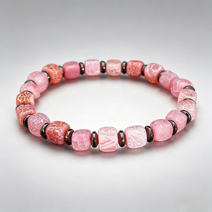 Pink Chalcedony Natural Stone Bracelet 10mm (Sacral Chakra)