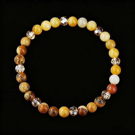 Brown Charoite Bracelet 8mm (Solar Plexus Chakra)
