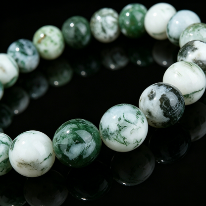 Hetian Jade Bracelet 8mm (Heart Chakra)
