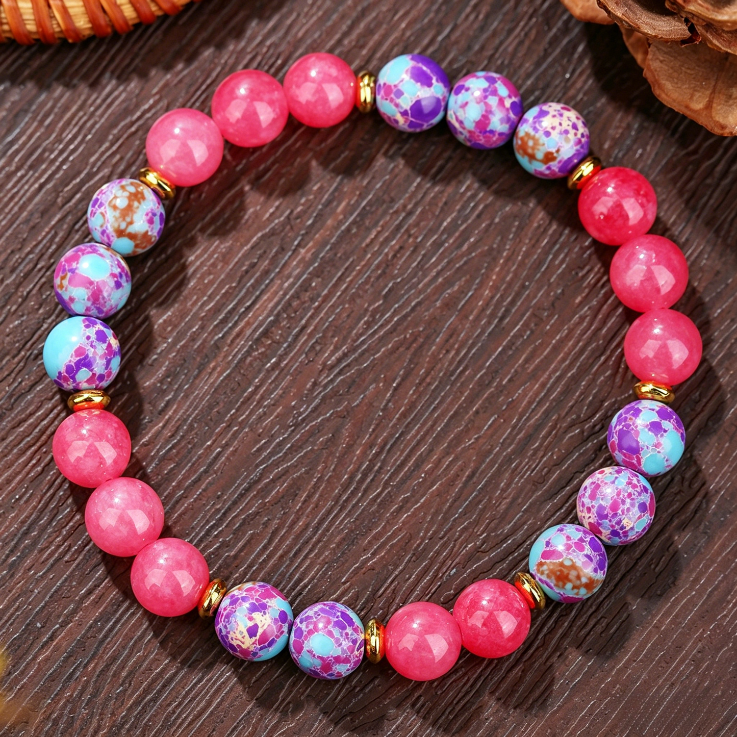 Natural Garnet Bracelet 8mm（Heart Chakra）