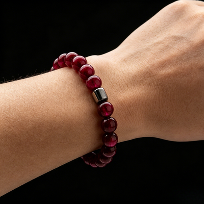 Rose Red Tiger's Eye Bracelet 6mm (Root Chakra)