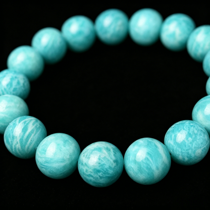 Aquamarine Bracelet 8mm (Third Eye Chakra)