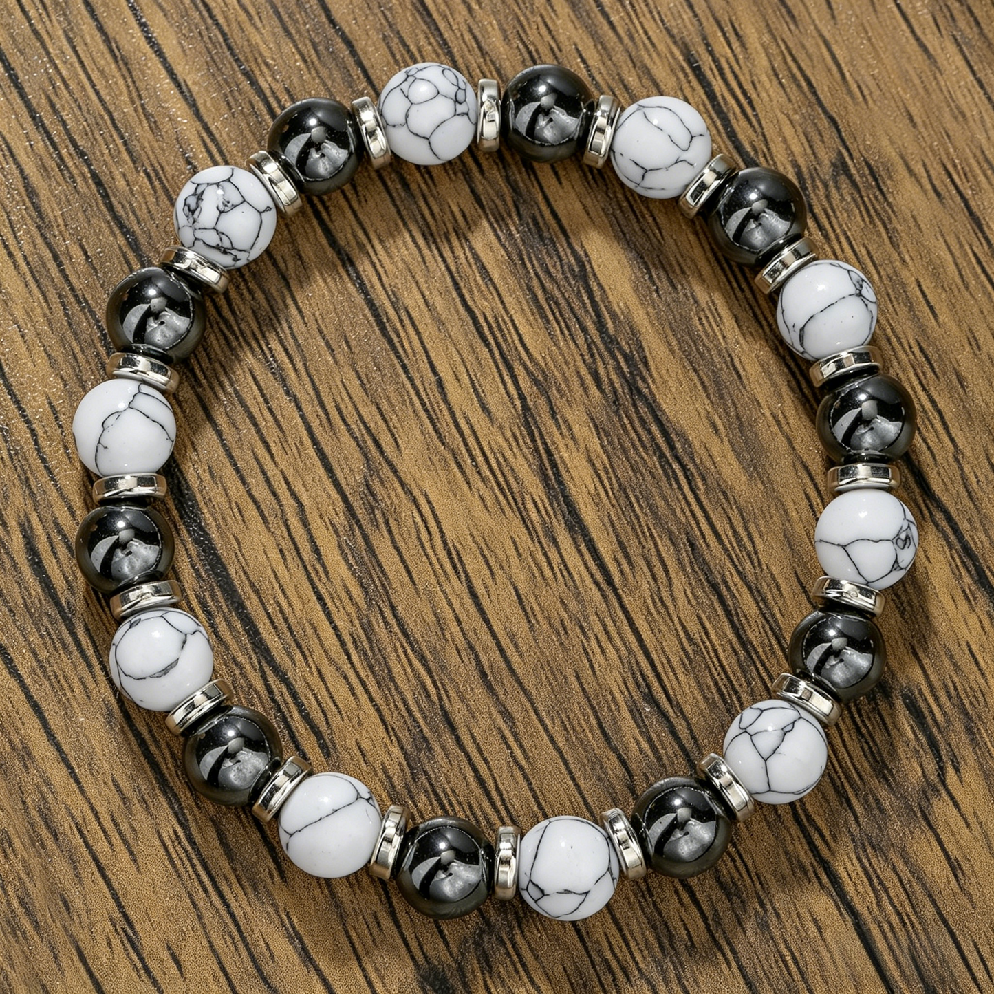 TaiChi Turquoise Bracelet 8mm (Crown Chakra)