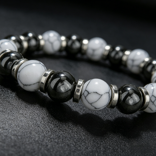 TaiChi Turquoise Bracelet 8mm (Crown Chakra)